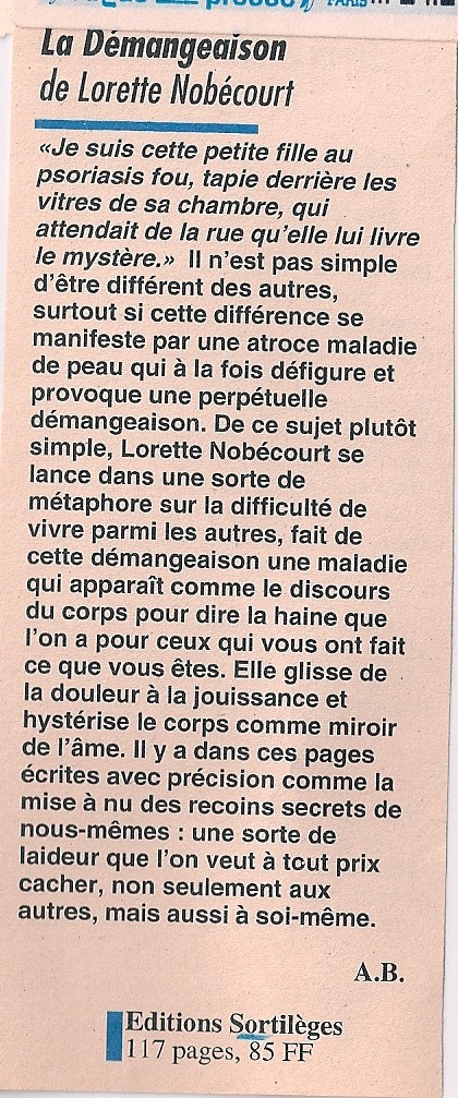 Le Matricule des Anges, mars 1995