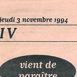 Lib&eacute;ration, 3 nov 1994