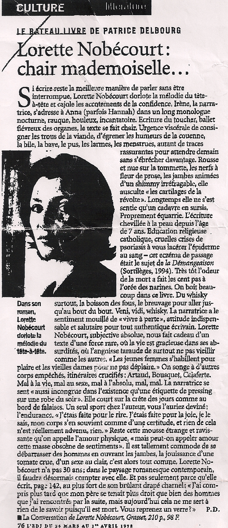 L'Evenement du Jeudi, 26 mars 1998