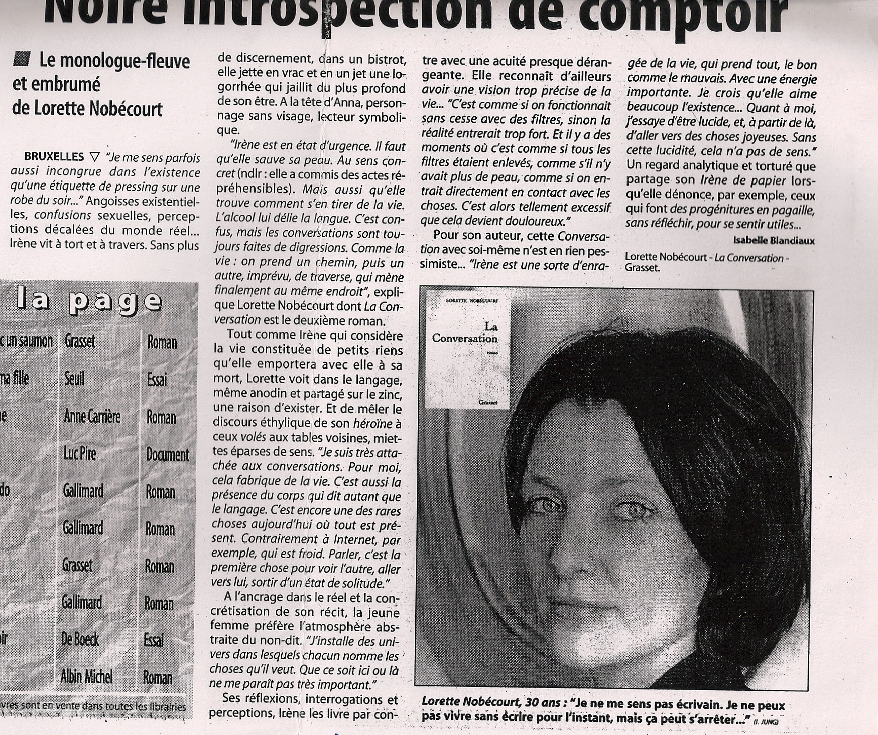 Derni&egrave;re heure, Belgique, 17 avril 1998