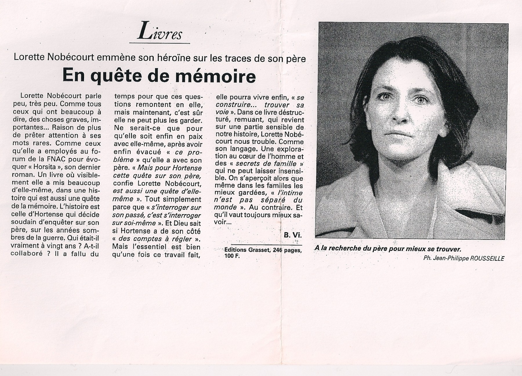 La Voix du Nord, 20 oct 1999