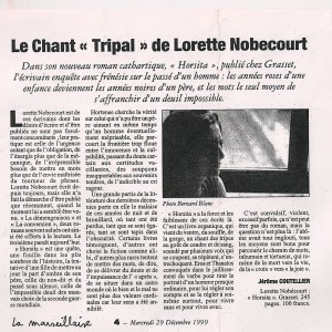 La Marseillaise, 29 d&eacute;c 1999