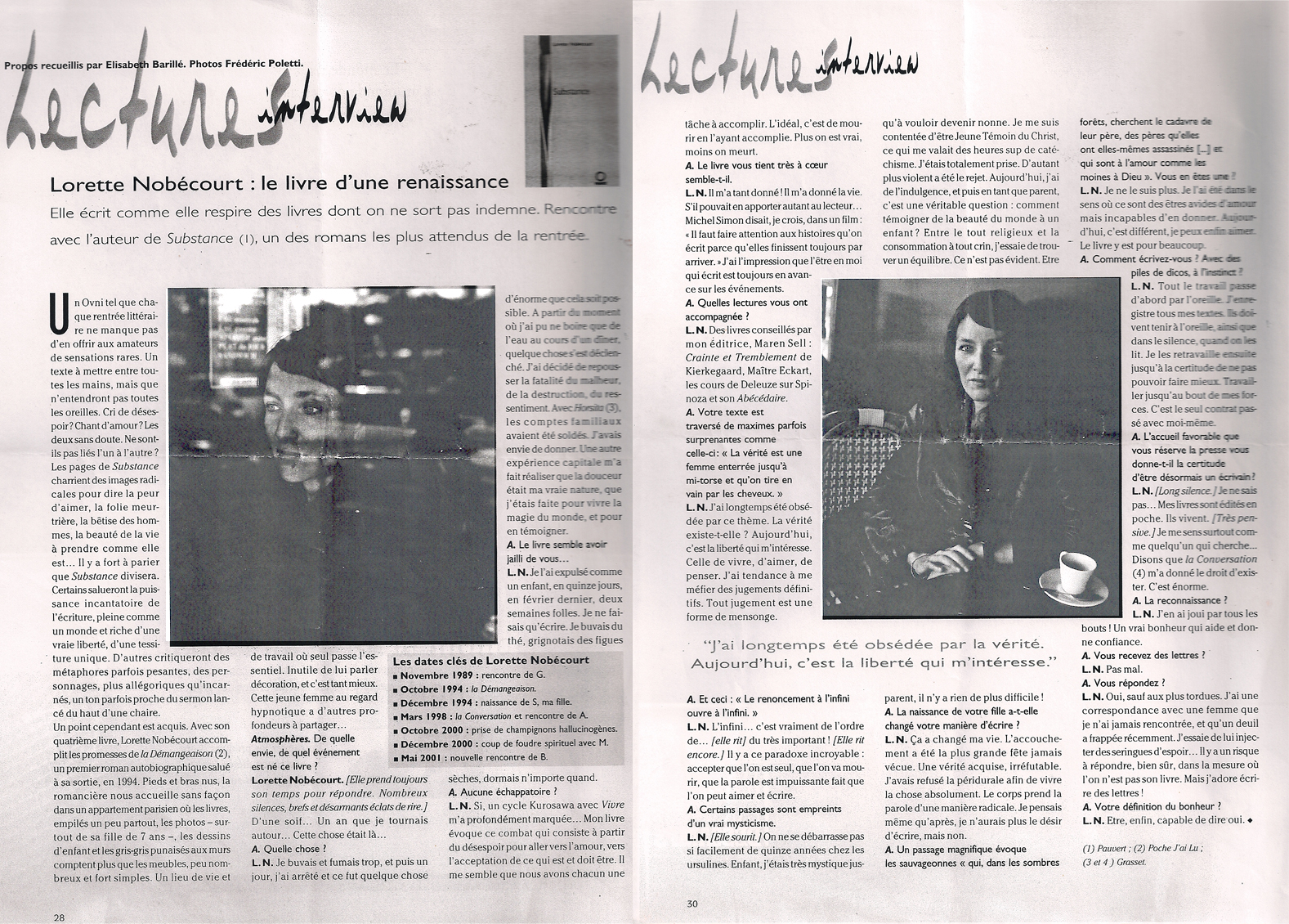 Lecture, 2001