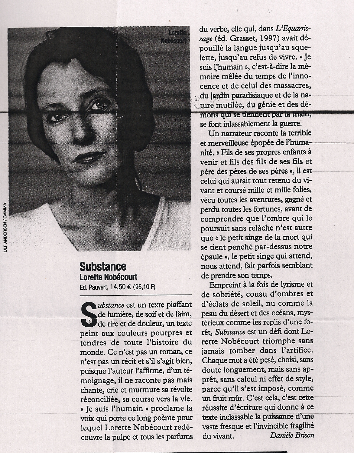 Le Magazine Litt&eacute;raire, 2001