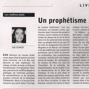R&eacute;forme, automne 2001