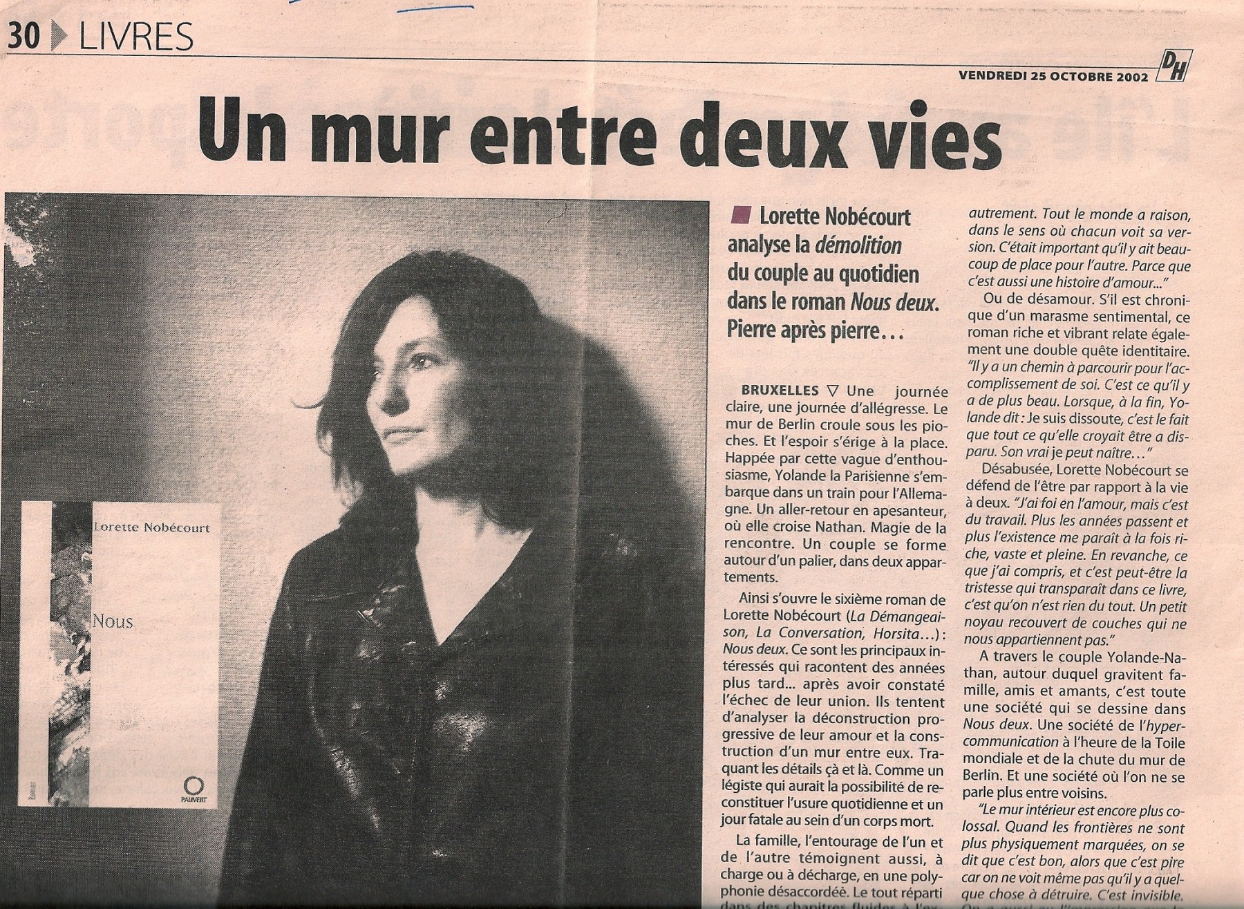 Derni&egrave;re Heure, Belgique, 25 oct 2002