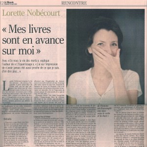 Le Monde, 25 ao&ucirc;t 2006
