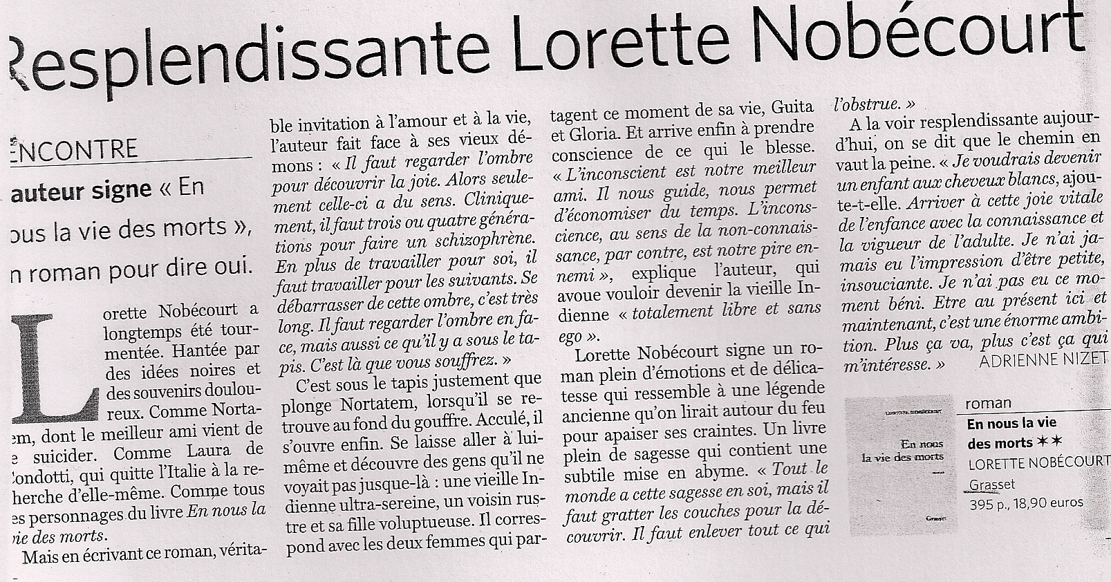 Le Soir, 24 nov 2006