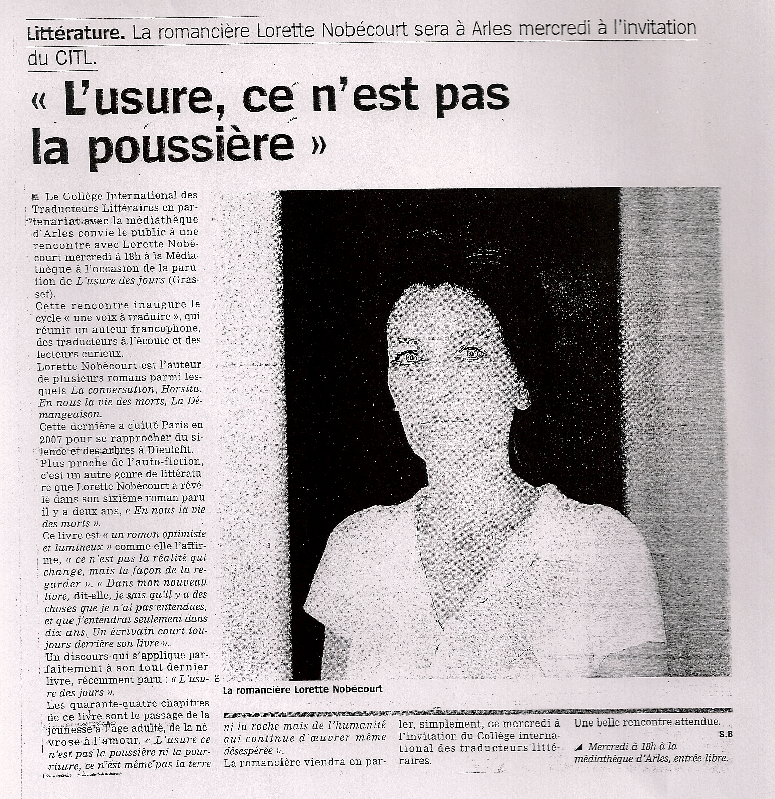 La Marseillaise, 15 f&eacute;v 2009