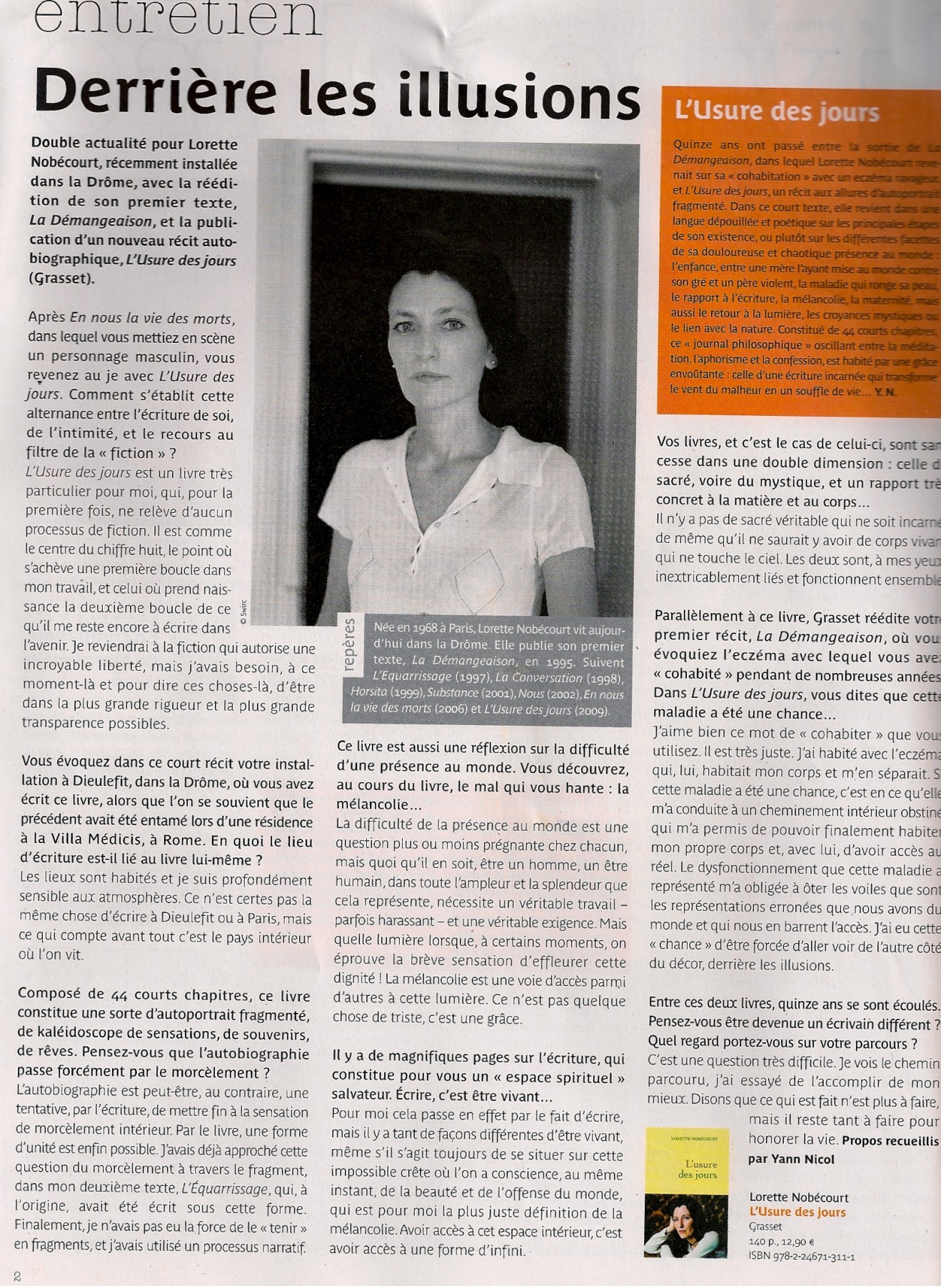 Lire, avril 2009