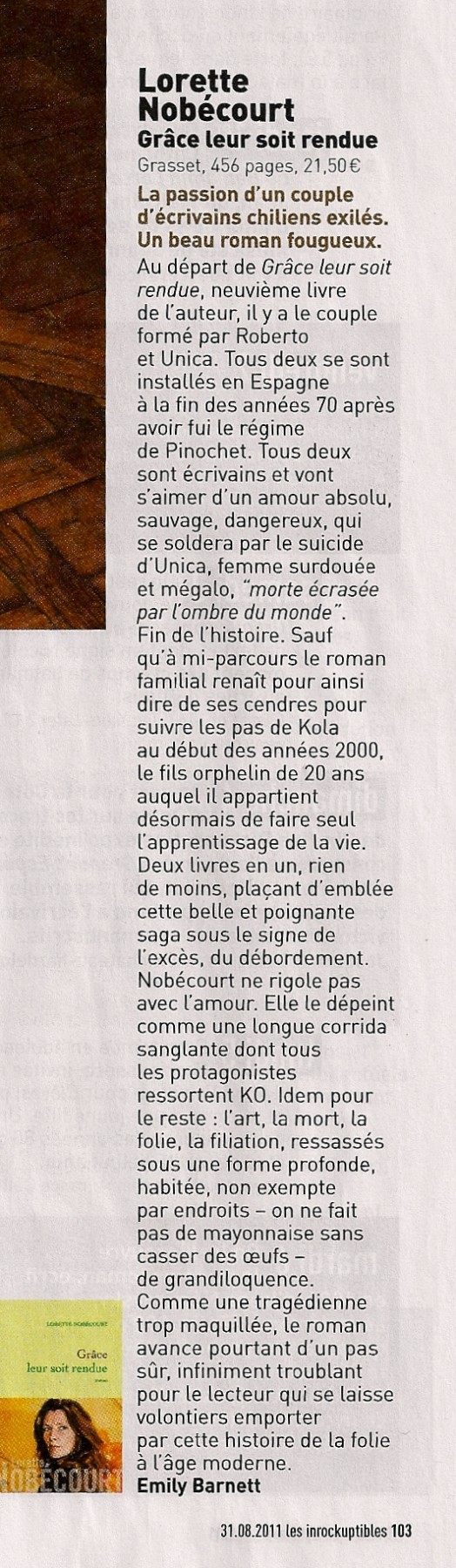 Les Inroks, 31 aout 2011