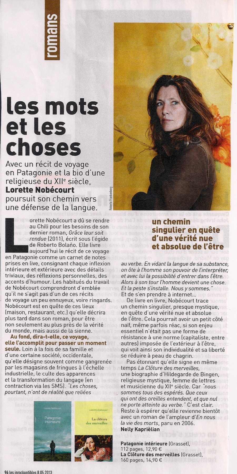 Les Inrocks, juin 2013