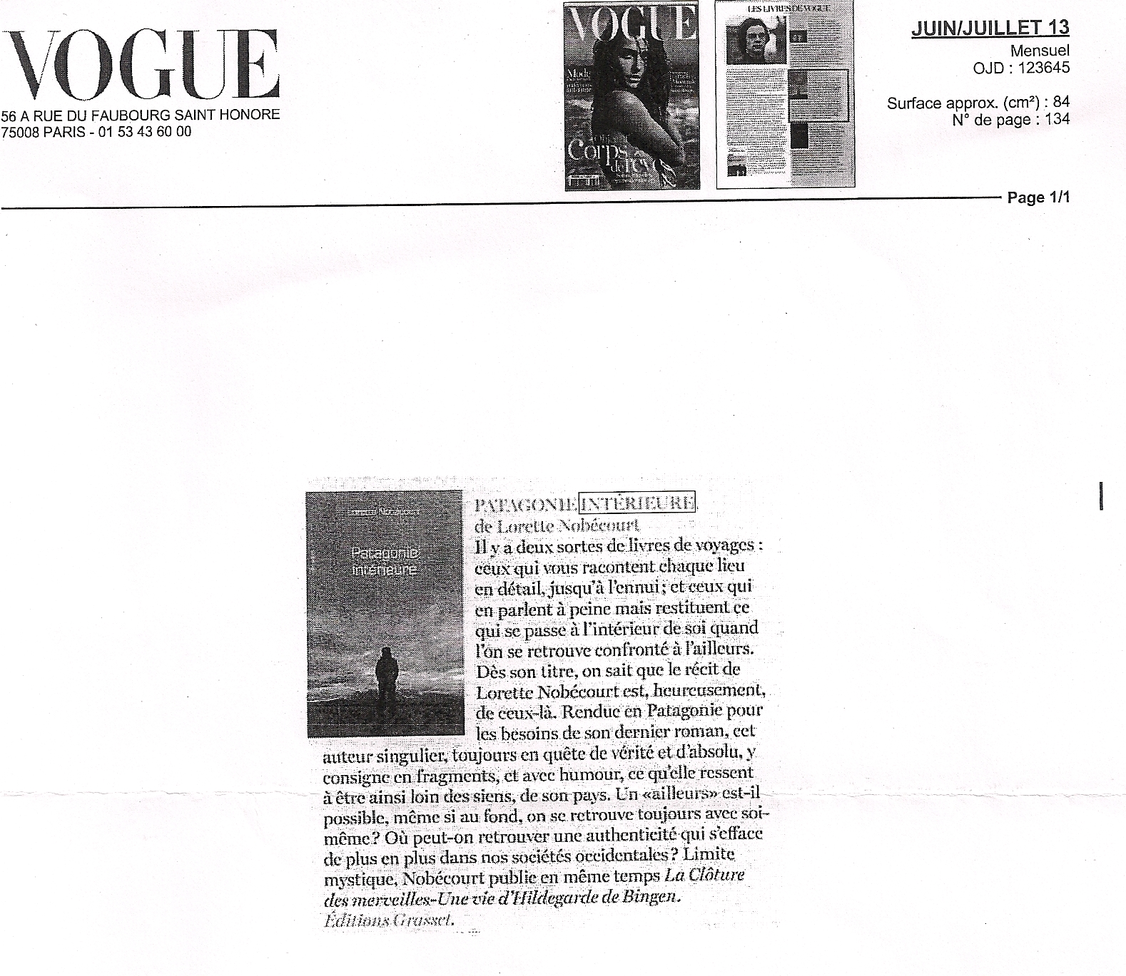 Vogue, juin 2013