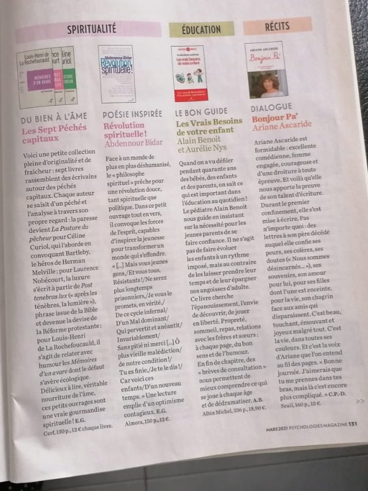 Psychologies Mag, mars 2021